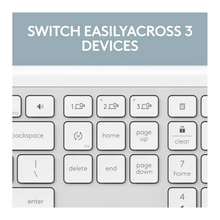 Logitech Signature Slim MK950 Wireless Keyboard, Sleek Design, Switch Typing Between Devices, Quiet Typing, Bluetooth, Multi-OS, Windows, Mac, Chrome, QWERTY UK Layout, White - 2