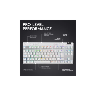 Logitech PRO X TKL Wireless Gaming Keyboard - White - 4