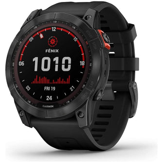 Garmin fēnix 7X SOLAR, Large Multisport GPS Smartwatch, Solar Charging, Advanced Health and Training Features, Up to 37 days battery life, Black - 1