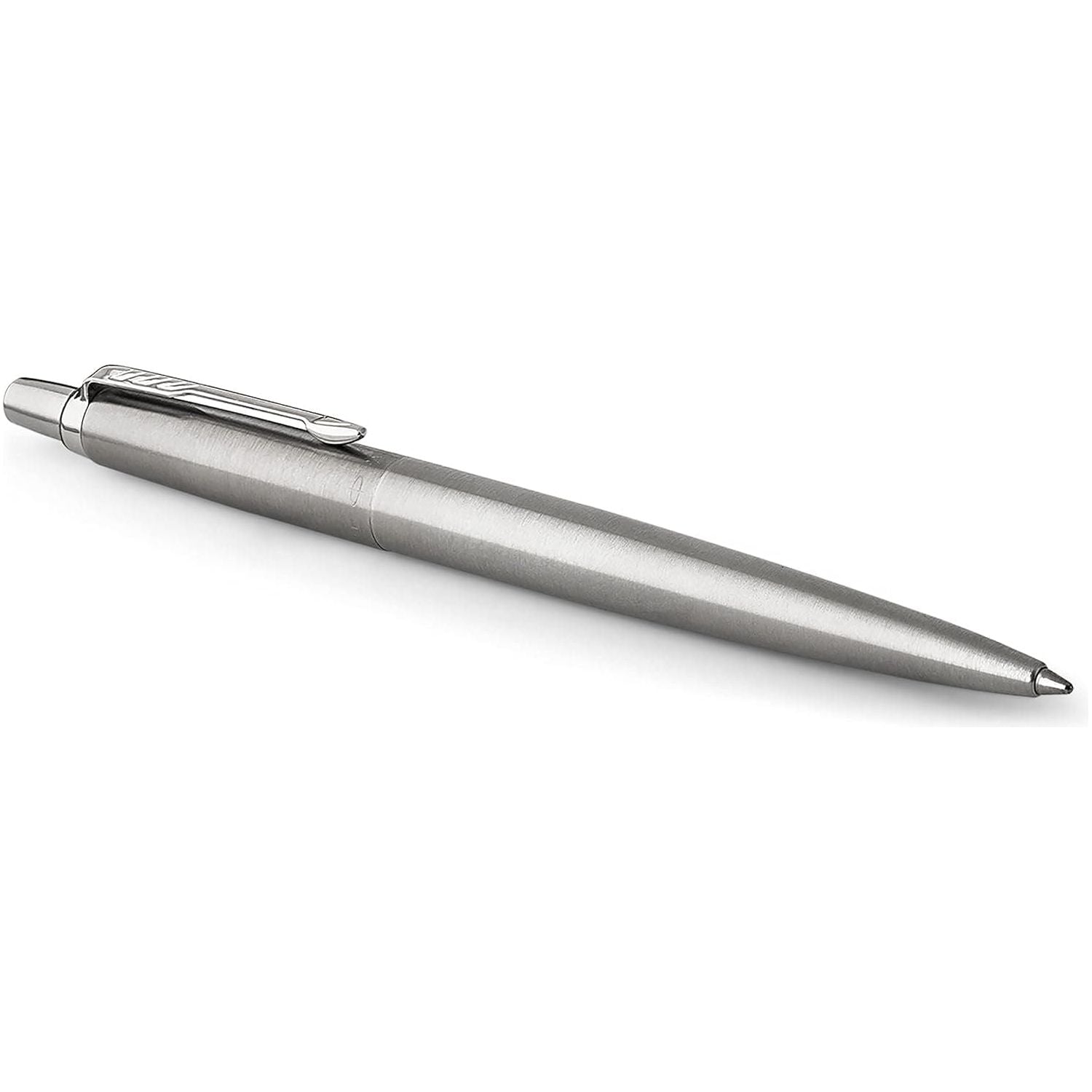 Parker Jotter Ballpoint Pen | Stainless Steel with Chrome Trim | Medium Point Blue Ink - 2