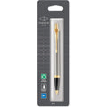 Parker IM Ballpoint Pen | Brushed Metal | Medium Point Blue Ink Refill - 1