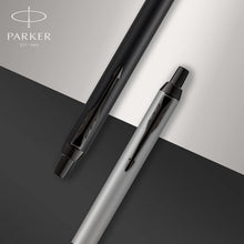 Parker IM Ballpoint Pen | Brushed Metal | Medium Point Blue Ink Refill - 5