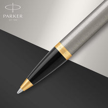 Parker IM Ballpoint Pen | Brushed Metal | Medium Point Blue Ink Refill - 3