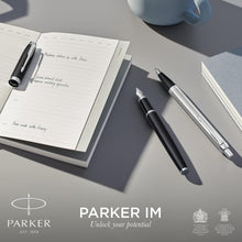 Parker IM Ballpoint Pen | Brushed Metal | Medium Point Blue Ink Refill - 4