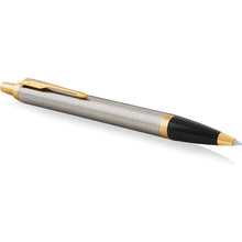 Parker IM Ballpoint Pen | Brushed Metal | Medium Point Blue Ink Refill - 6