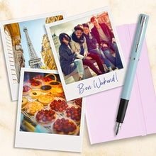 Waterman Paris Allure Fountain Pen, 0.5 mm, Fine Point, Baby Blue Pastel Lacquer, Blue Ink - 5