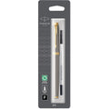 Parker IM Rollerball Pen | Brushed Metal | Fine Point Black Ink - 1