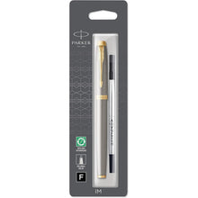 Parker IM Rollerball Pen | Brushed Metal | Fine Point Black Ink - 1