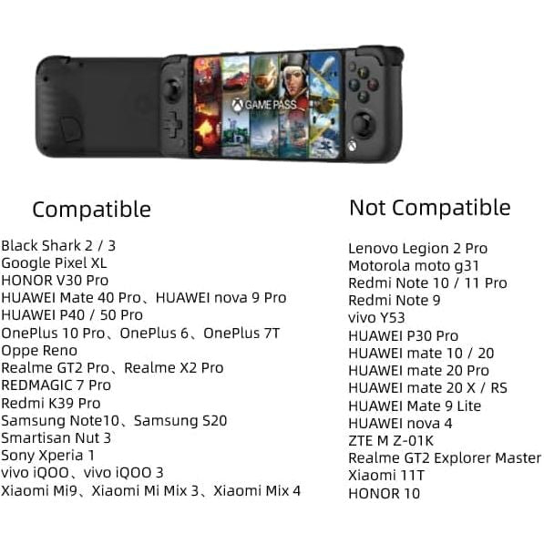GameSir X2 Pro Mobile Game Controller for Android Type-C (100-179mm), Phone Controller - Passthrough Charging (Black) - 2