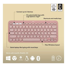 LOGITECH Pebble Keys 2 K380S Wireless Keyboard - Pink - 4