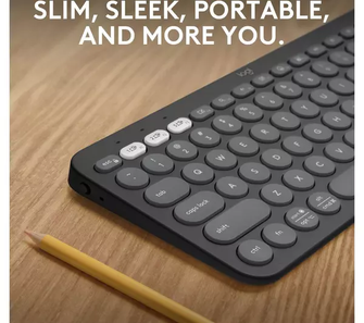 LOGITECH Pebble Keys 2 K380S Wireless Keyboard - Black - 2