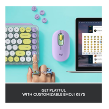 Logitech POP Keys Mechanical Wireless Keyboard with Customisable Emoji Keys, Durable Compact Design, Bluetooth or USB Connectivity, Multi-Device, OS Compatible - Daydream - 4