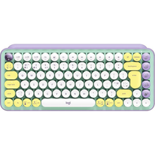 Logitech POP Keys Mechanical Wireless Keyboard with Customisable Emoji Keys, Durable Compact Design, Bluetooth or USB Connectivity, Multi-Device, OS Compatible - Daydream - 1