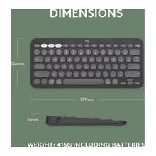 LOGITECH Pebble Keys 2 K380S Wireless Keyboard - Black - 5