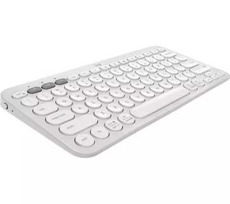 LOGITECH Pebble Keys 2 K380S Wireless Keyboard - White - 1