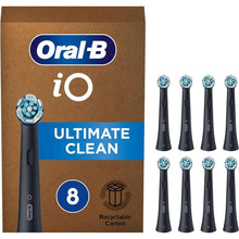 Oral-B iO Ultimate Clean Electric Toothbrush Head, Pack of 8, Black - 1