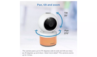 VTech Digital Baby Monitor 5in Colour Screen with Ceiling Projection - 4