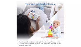 VTech Digital Baby Monitor 5in Colour Screen with Ceiling Projection - 8
