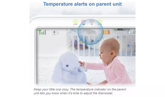 VTech Digital Baby Monitor 5in Colour Screen with Ceiling Projection - 10