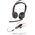 Plantronics - Blackwire C5220 - Wired, Dual-Ear (Stereo) Headset with Boom Mic - USB-C, 3.5 mm to connect to your PC, Mac, Tablet, or Cell Phone - 1