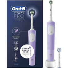 Oral-B Vitality Pro Electric Toothbrushes For Adults, Gifts For Him / Her, 1 Handle, 2 Toothbrush Heads, 3 Brushing Modes Including Sensitive Plus - Purple - 1