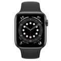 Apple Watch Series 6 Cellular - Space Grey Aluminium With Black Sports Band, 44 mm - 1