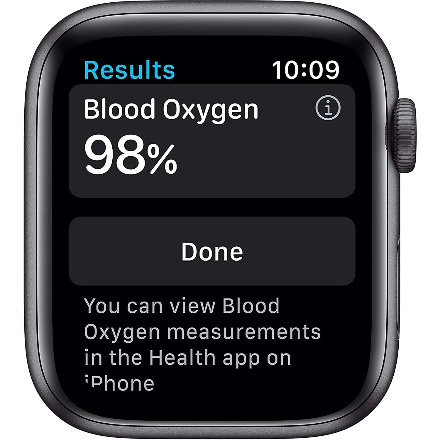 Apple Watch Series 6 Cellular - Space Grey Aluminium With Black Sports Band, 44 mm - 3