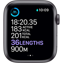 Apple Watch Series 6 Cellular - Space Grey Aluminium With Black Sports Band, 44 mm - 4