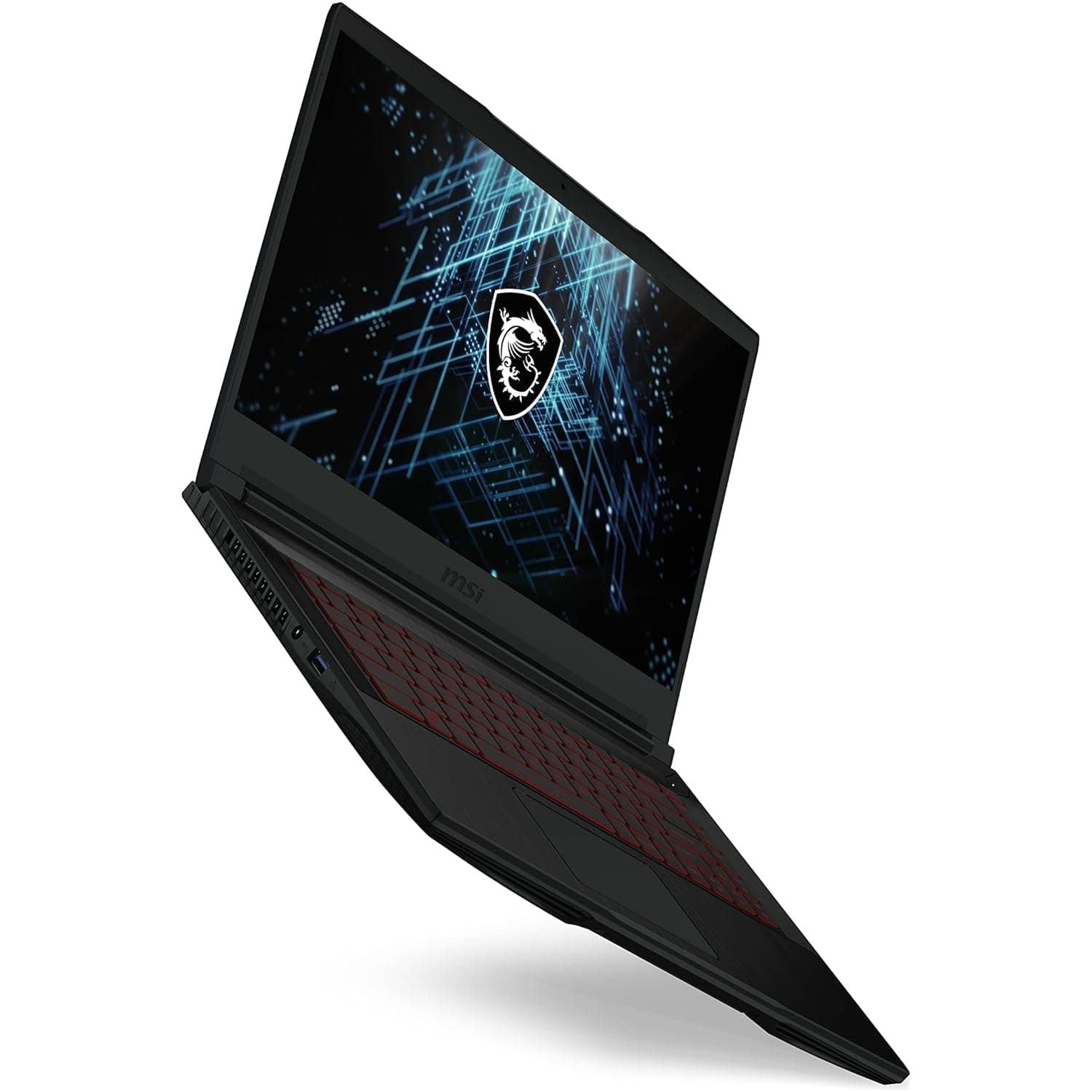 MSI GF63 Thin Gaming Laptop 11UC, Intel i5-11400H, 15.6" Full HD 144Hz Panel, Nvidia GeForce RTX3050, 8GB, 512GB PCIe SSD, Windows 11 - Black - 4