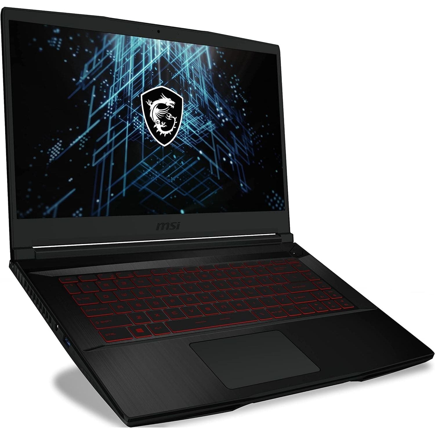 MSI GF63 Thin Gaming Laptop 11UC, Intel i5-11400H, 15.6" Full HD 144Hz Panel, Nvidia GeForce RTX3050, 8GB, 512GB PCIe SSD, Windows 11 - Black - 2