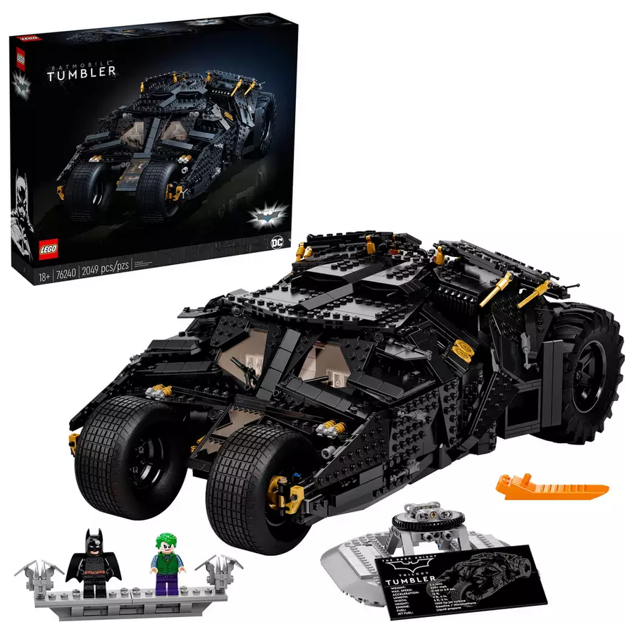 LEGO DC Batman Batmobile Tumbler Car Model for Adults 76240 - 1