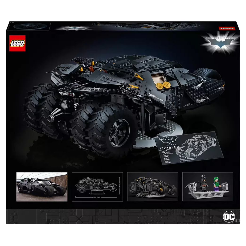 LEGO DC Batman Batmobile Tumbler Car Model for Adults 76240 - 6