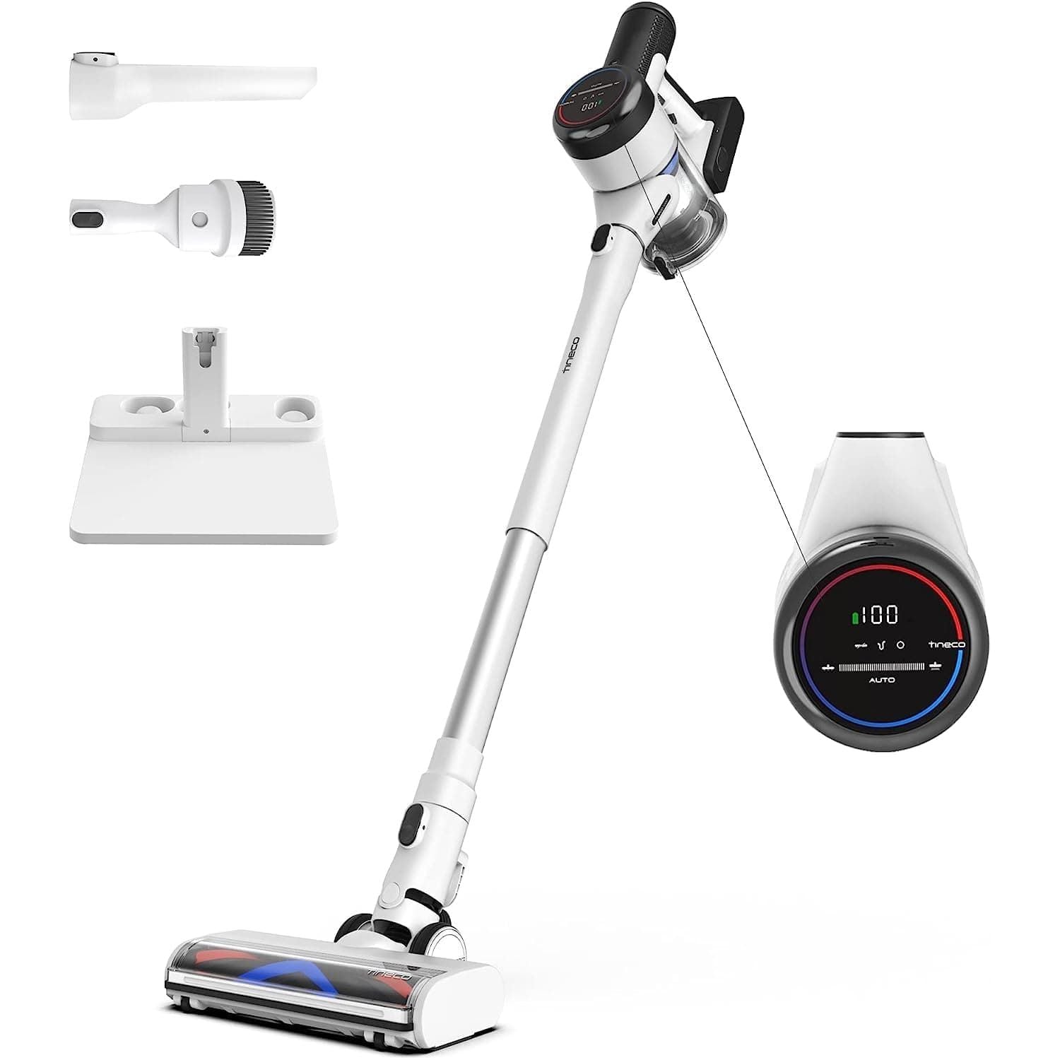 Tineco Pure ONE S15 Smart Cordless Vacuum Cleaner, Stick Vacuum with ZeroTangle Brush & Fade-Free Suction - 1