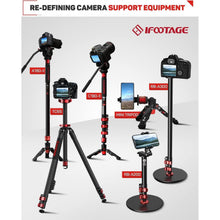 IFOOTAGE Cobra RB-A200 Monopod, Professional Table Top Monopod with Round Base, Aluminum Video Monopods Compatible for DSLR Cameras and Camcorders, Vlogging - 7