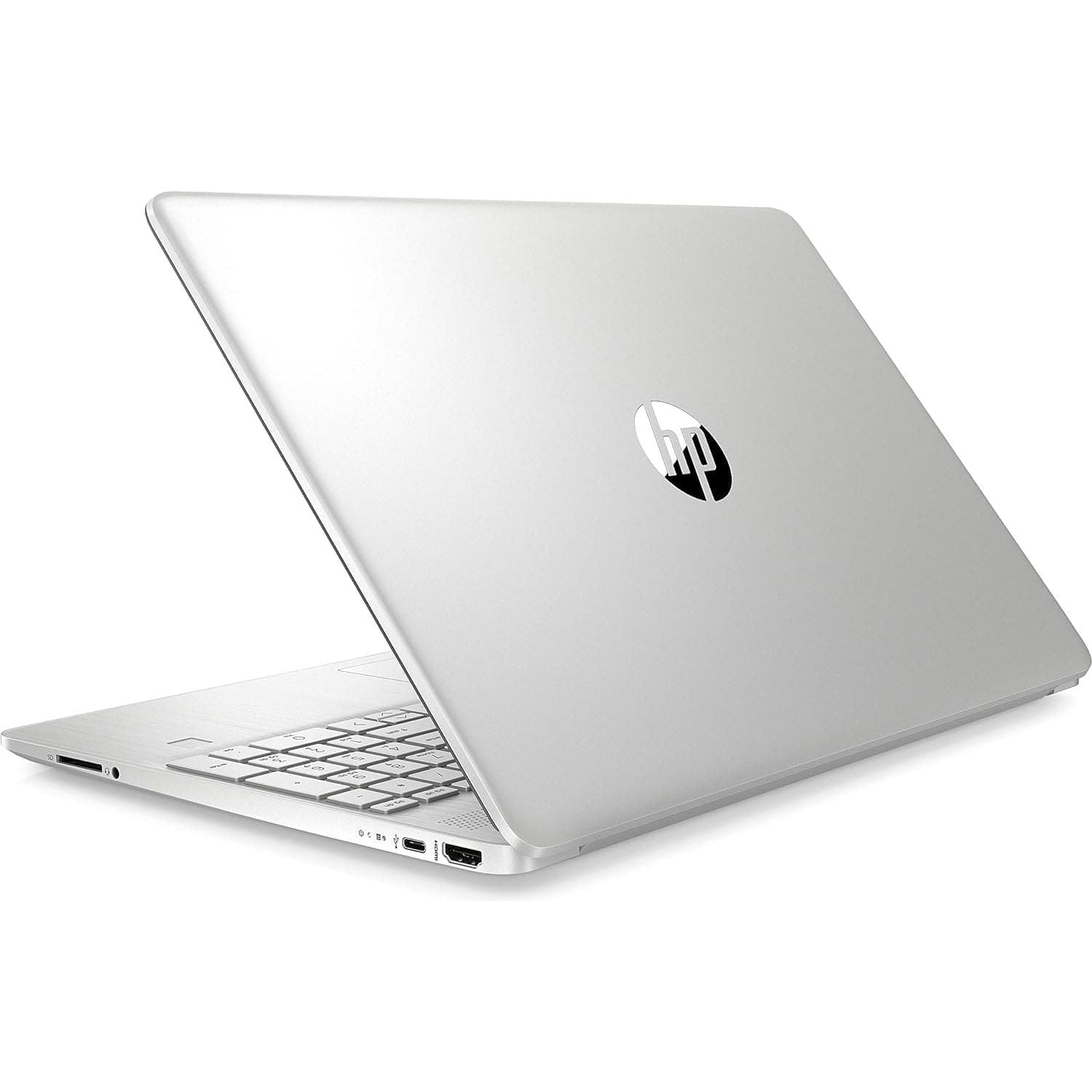 HP Laptop PC 15s-fq0028na - Intel Pentium Silver N5030 Processor - 4GB RAM - 128GB SSD - 15.6 inch HD display - Windows 11 Home - Natural Silver - 2