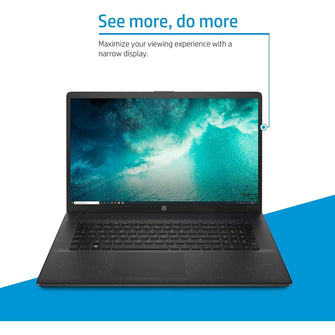 HP 17.3” Full HD Laptop PC 17-cn0041sa, Intel Pentium Gold, 4 GB RAM, 128 GB SSD, Windows 11 in S Mode, with Microsoft 365 Personal 12 Months Included - 1