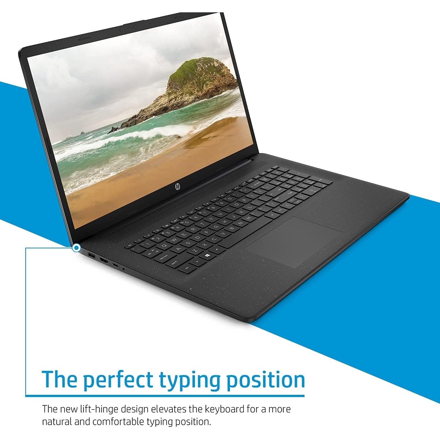 HP 17.3” Full HD Laptop PC 17-cn0041sa, Intel Pentium Gold, 4 GB RAM, 128 GB SSD, Windows 11 in S Mode, with Microsoft 365 Personal 12 Months Included - 5