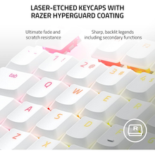 RAZER DeathStalker V2 Pro Tenkeyless Wireless Optical Gaming Keyboard White Edition - Linear (Red Switches) US Layout - 3