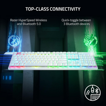 RAZER DeathStalker V2 Pro Wireless Optical Gaming Keyboard White Edition - Clicky (Purple Switches) US Layout - 2