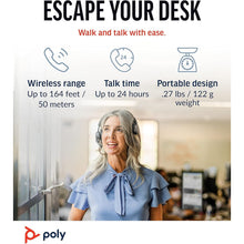 Poly Voyager 4310 UC Wireless Headset - Single-Ear Bluetooth Headset w/Noise-Canceling Boom Mic - Long Battery Life - Connect to PC/Mac/Mobile via Bluetooth - Works w/Teams, Zoom & More, Plantronics - 4