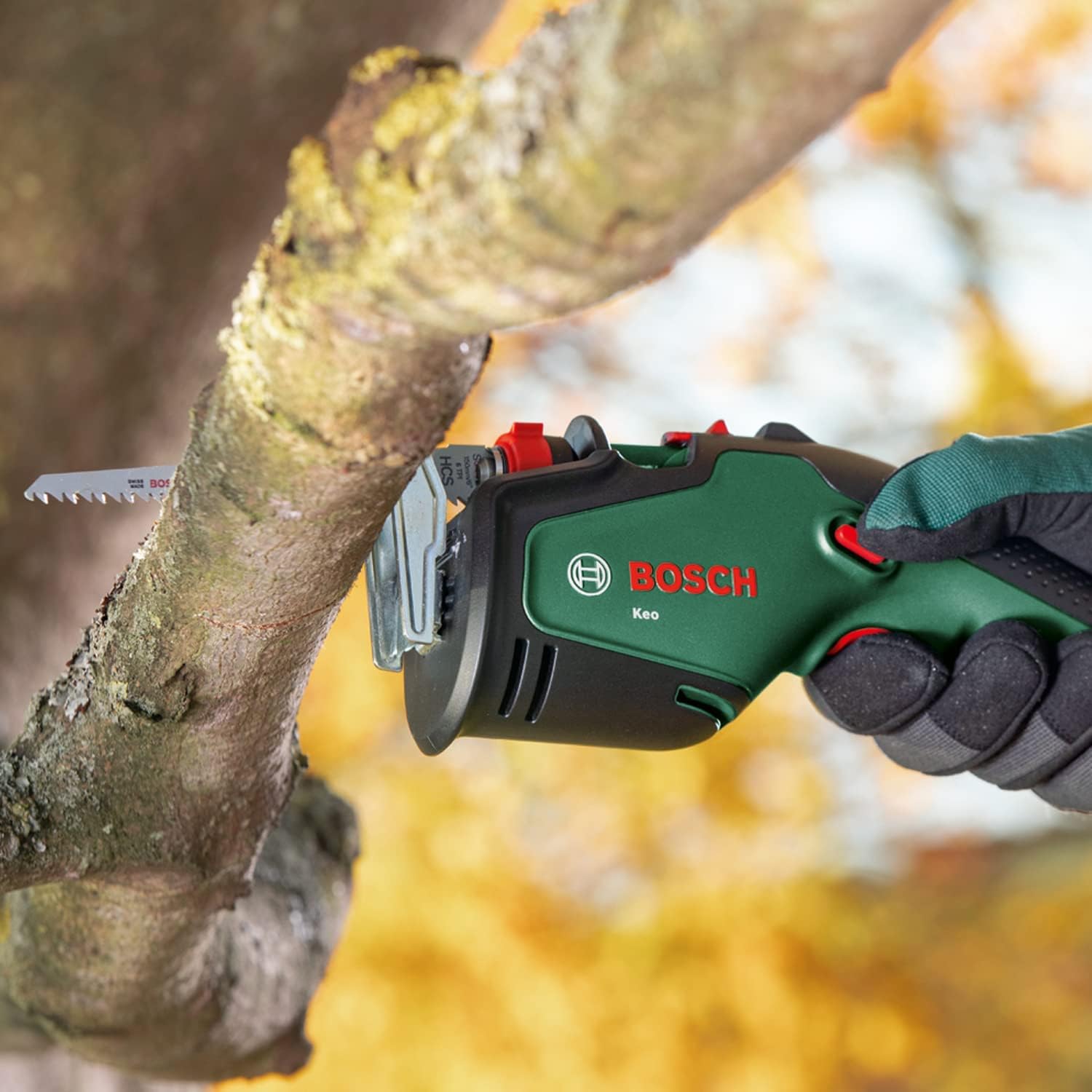 Bosch Home and Garden Cordless Garden Saw Keo - 1 Battery 2.0 Ah, 18 Volt System, Cutting Diameter 80 mm - 3