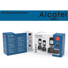 Alcatel F890 Voice Trio - Cordless Phone with answering machine and 3 Handsets - Landline Home Phones - Call Blocking Telephones - 8