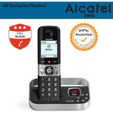 Alcatel F890 Voice Trio - Cordless Phone with answering machine and 3 Handsets - Landline Home Phones - Call Blocking Telephones - 5