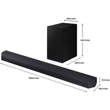 Samsung Q-Symphony Q60C with 7 built-in speakers Dolby Atmos and Virtual DTS:X Soundbar - 2