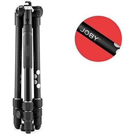 JOBY RangePod, Aluminium Traveller Camera/SmartphoneTripod with Ball Head, Universal Smartphone Clamp and Carrying Bag, for CSC,DSLR, Mirrorless, Mobile Phones, Black for Photo,Video, Vlogging - 3