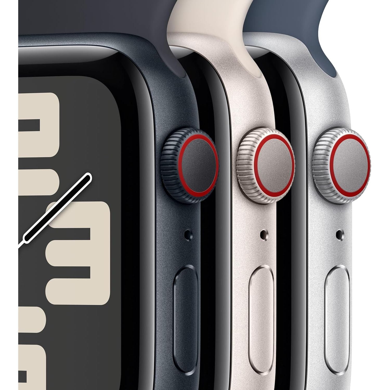 Apple Watch SE (2nd Gen, 2023) [GPS + Cellular 44mm] Smartwatch with Midnight Aluminium Case with Midnight Sport Band  - 3
