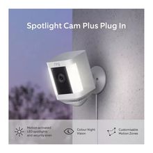 RING Spotlight Cam Plus Plug-In Full HD 1080p WiFi Security Camera - White - 2