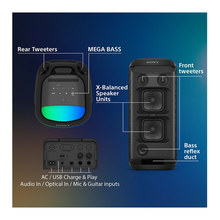 SONY XV800 Bluetooth Megasound Party Speaker - Black - 3