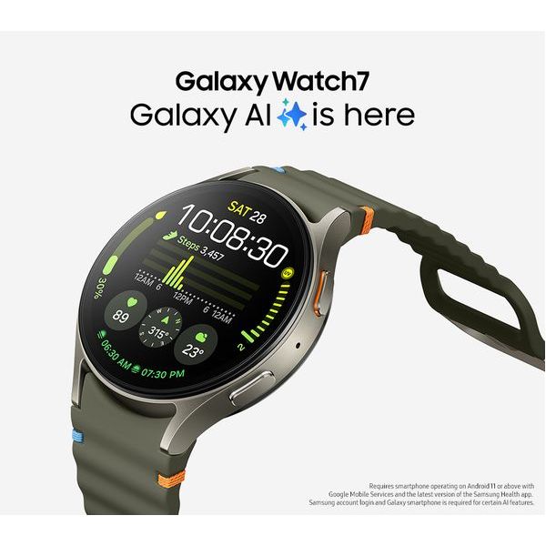SAMSUNG Galaxy Watch7 LTE with Bixby - Green, 40 mm - 3