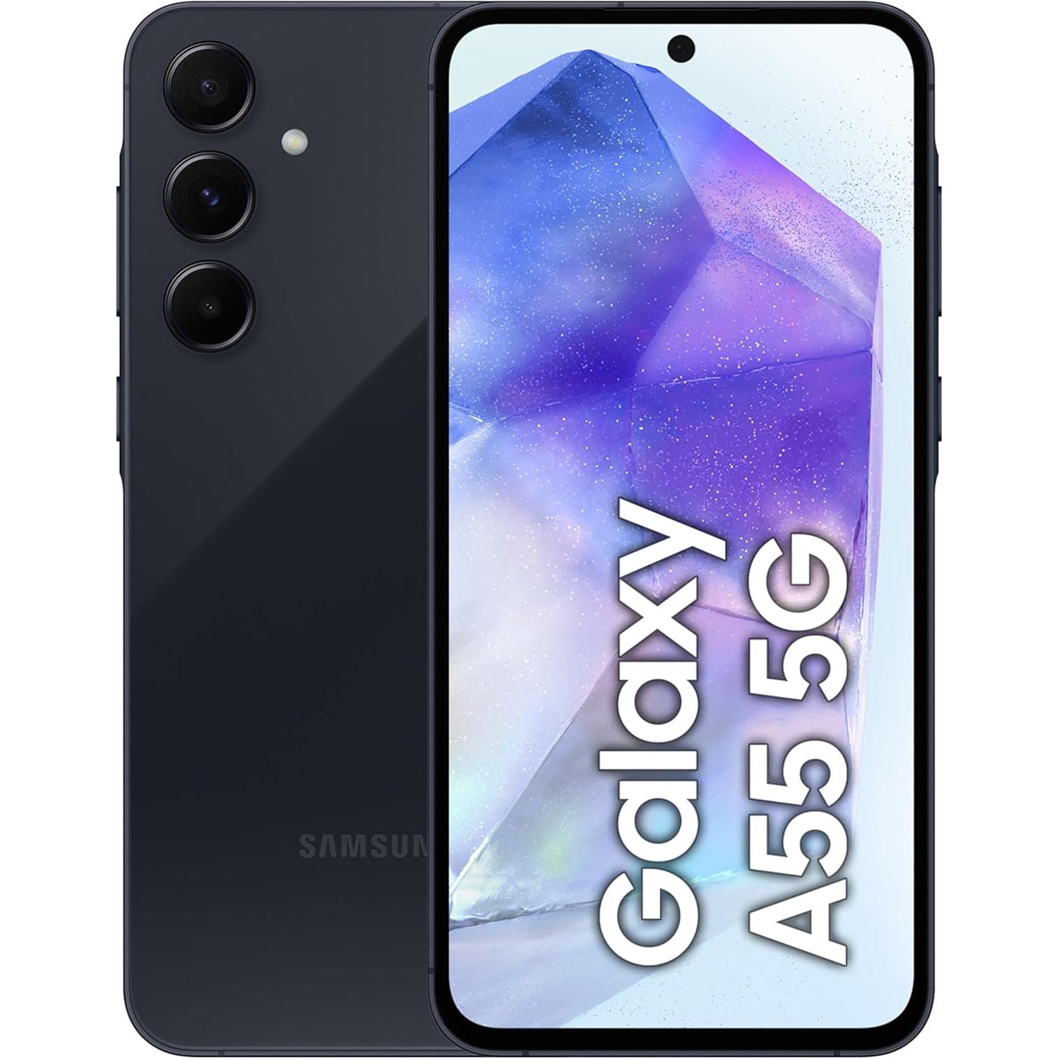Samsung Galaxy A55 5G, 128GB Storage, 8GB RAM, Dual SIM, Awesome Navy, Unlocked - 1